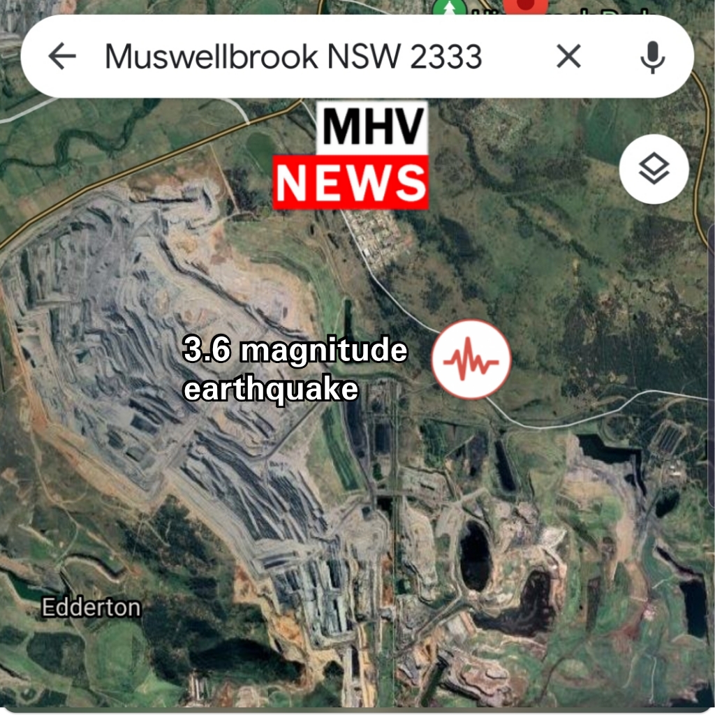 Read more about the article 3.6 Magnitude Earthquake near Muswellbrook