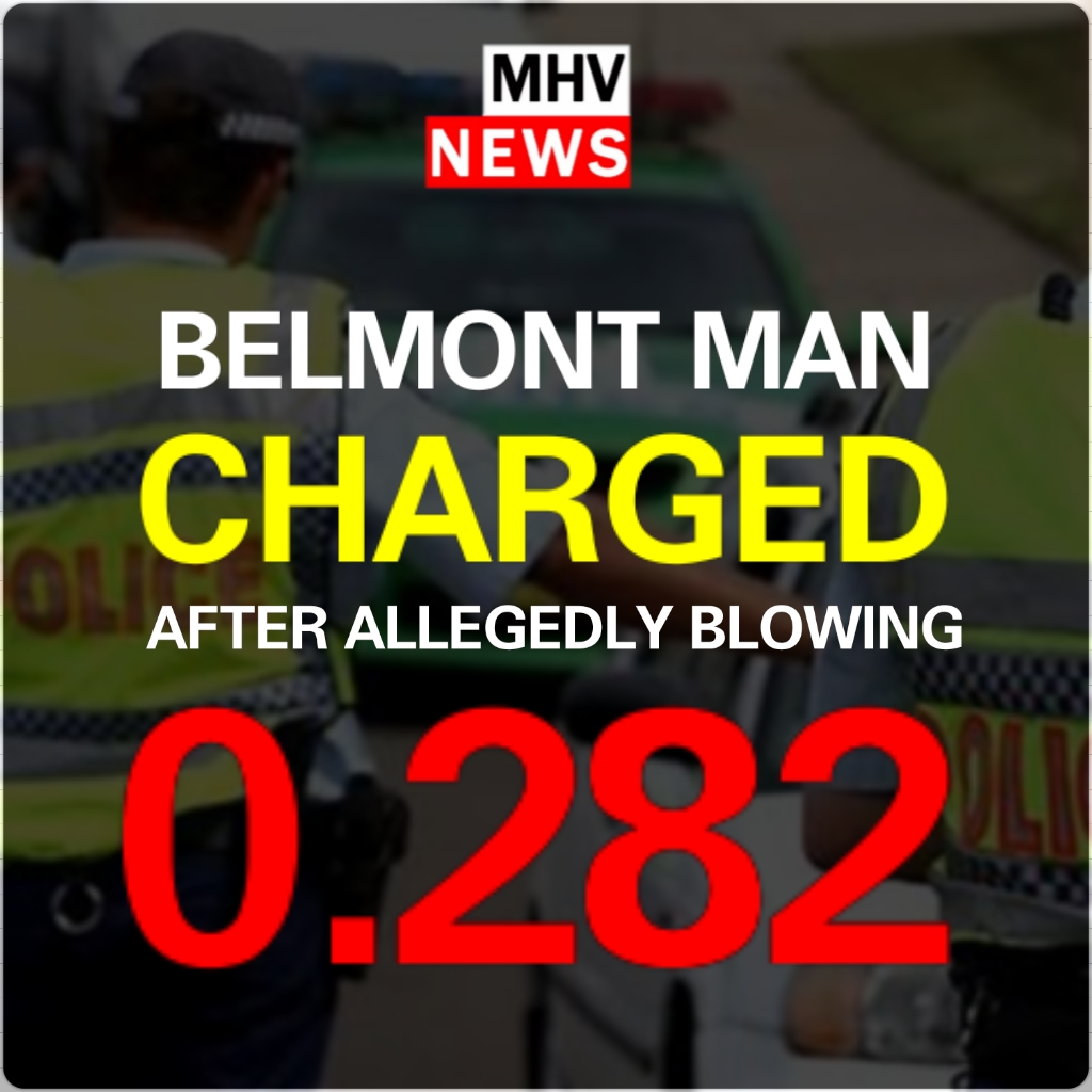 Read more about the article BELMONT MAN CHARGED WITH HIGH RANGE DRINK DRIVING