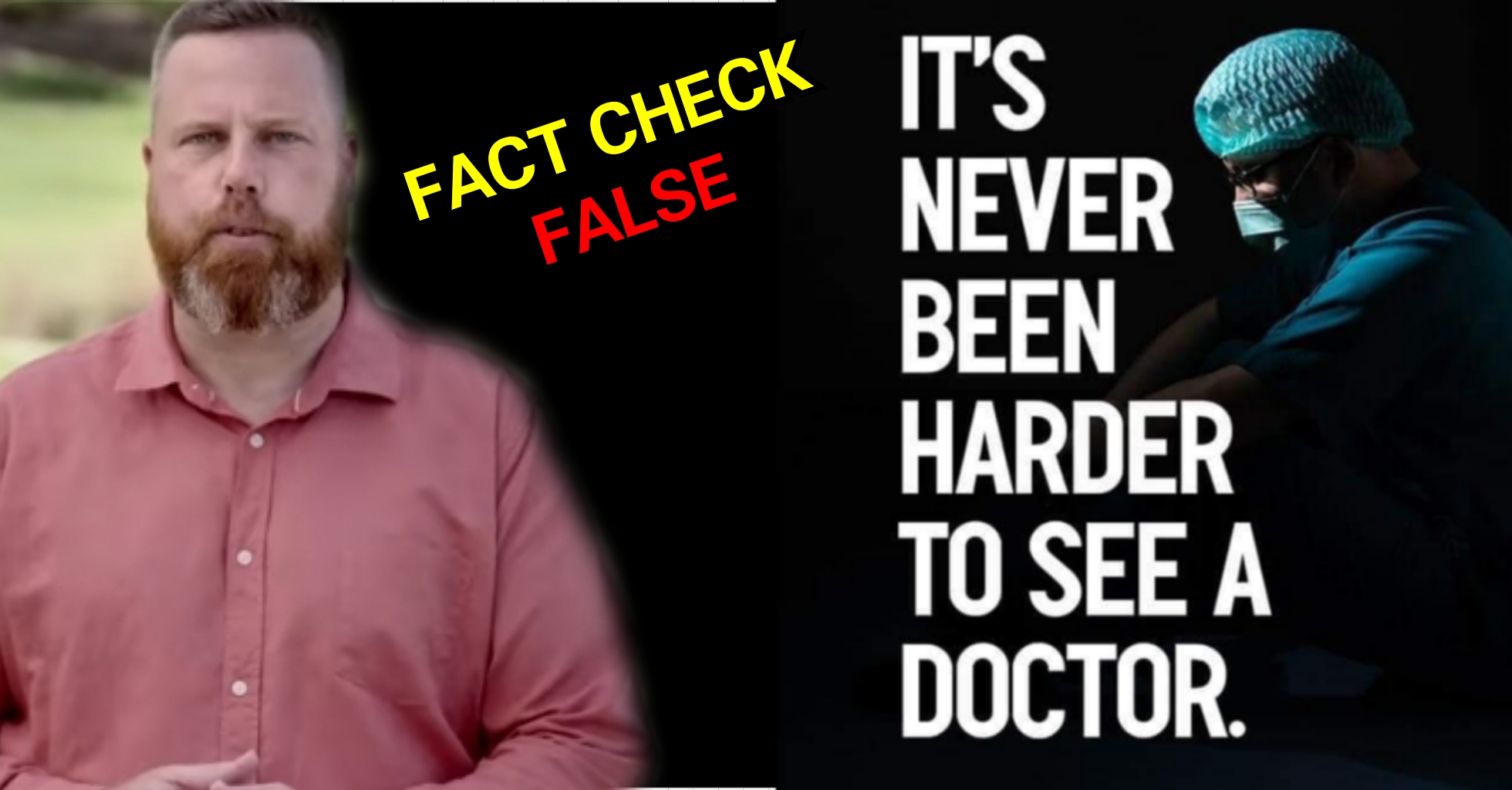 Read more about the article Dan Repacholi Fact Checked – It’s never been harder to see a doctor.