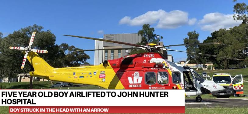 Read more about the article Five year old boy airlifted to John Hunter Hospital after being struck in the head with an arrow