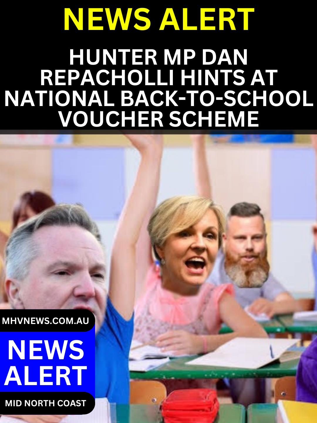Read more about the article Hunter MP Dan Repacholli Hints at National Back-to-School Voucher Scheme