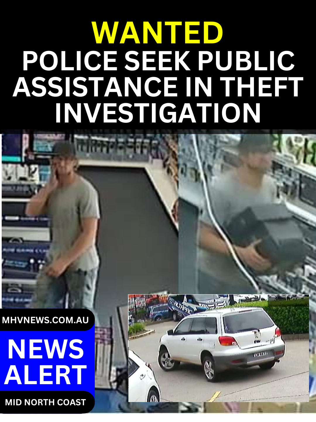 Read more about the article News Update: Police Seek Public Assistance in Theft Investigation
