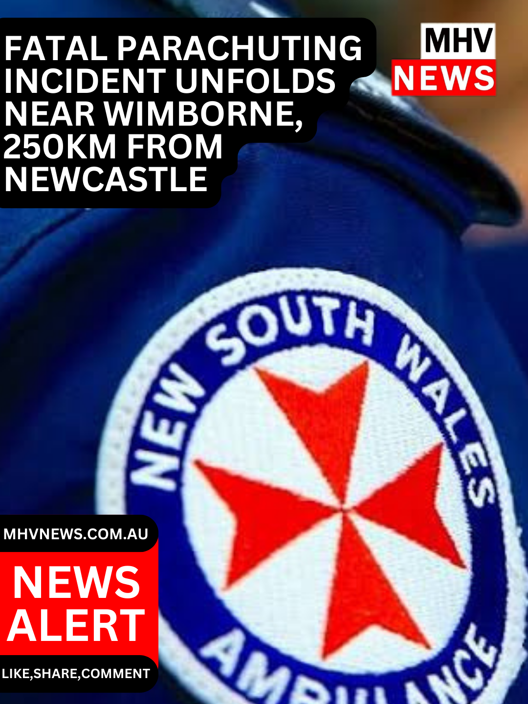 Read more about the article Fatal Parachuting Incident Unfolds Near Wimborne, 250km from Newcastle