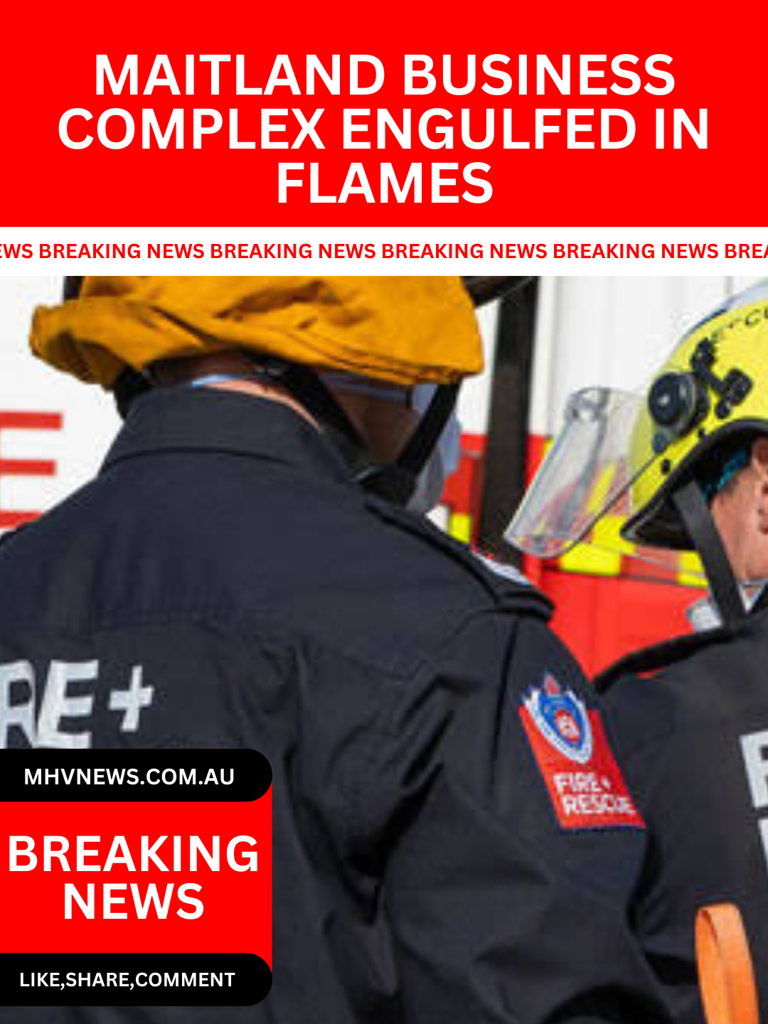 Read more about the article Breaking News: Maitland Business Complex Engulfed in Flames
