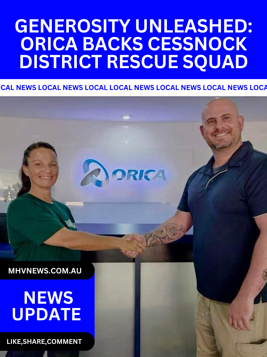 Read more about the article Generosity Unleashed: Orica Backs Cessnock District Rescue Squad