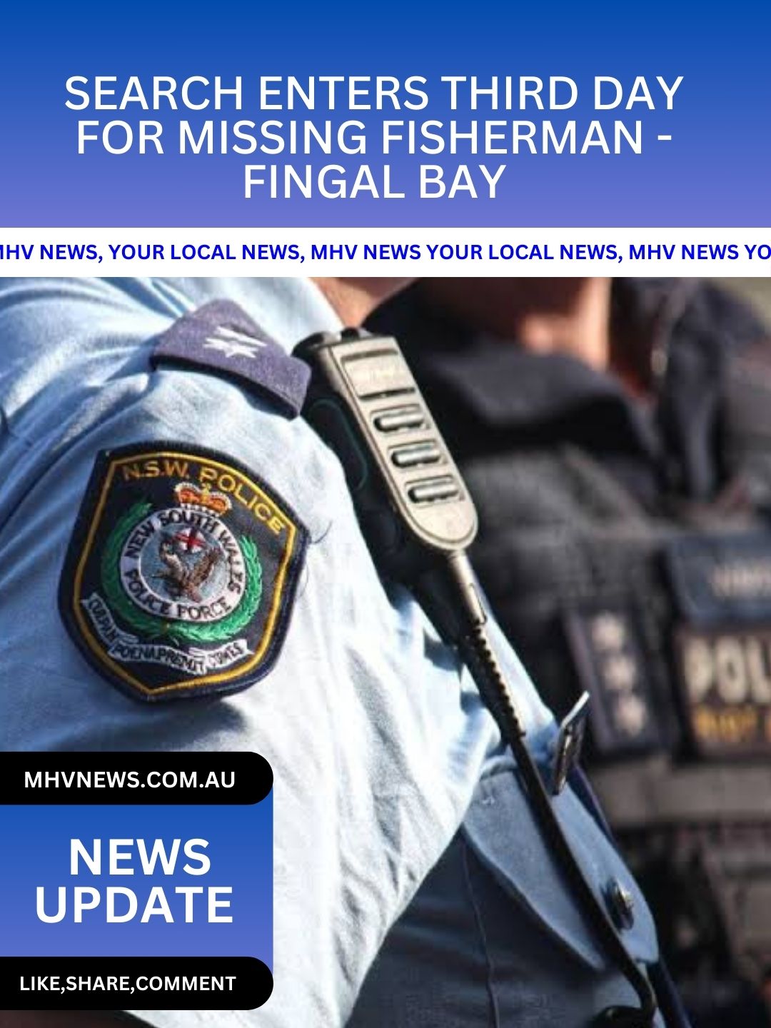 Read more about the article Search enters third day for missing fisherman – Fingal Bay