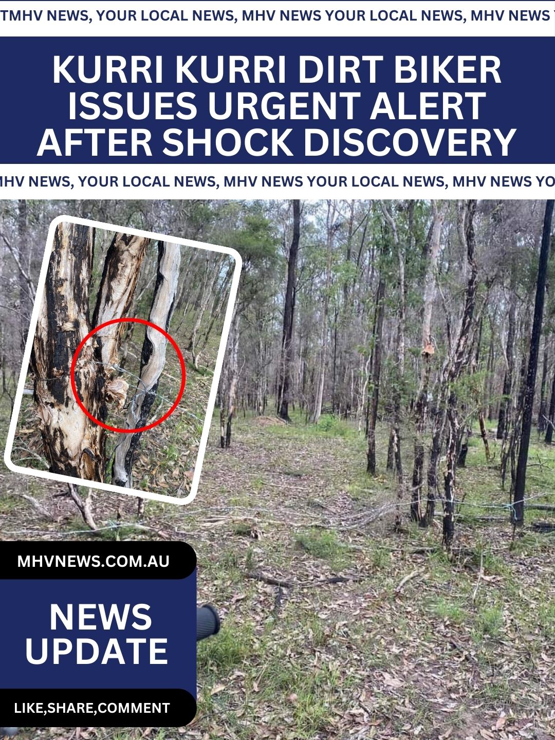 You are currently viewing Kurri Kurri Dirt Biker Issues Urgent Alert After Shock Discovery