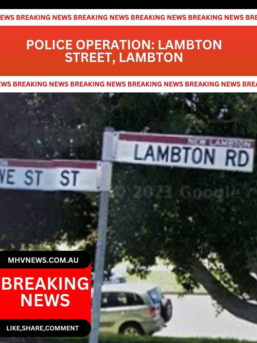 Read more about the article Breaking News: Police Operation Lambton Street, Lambton