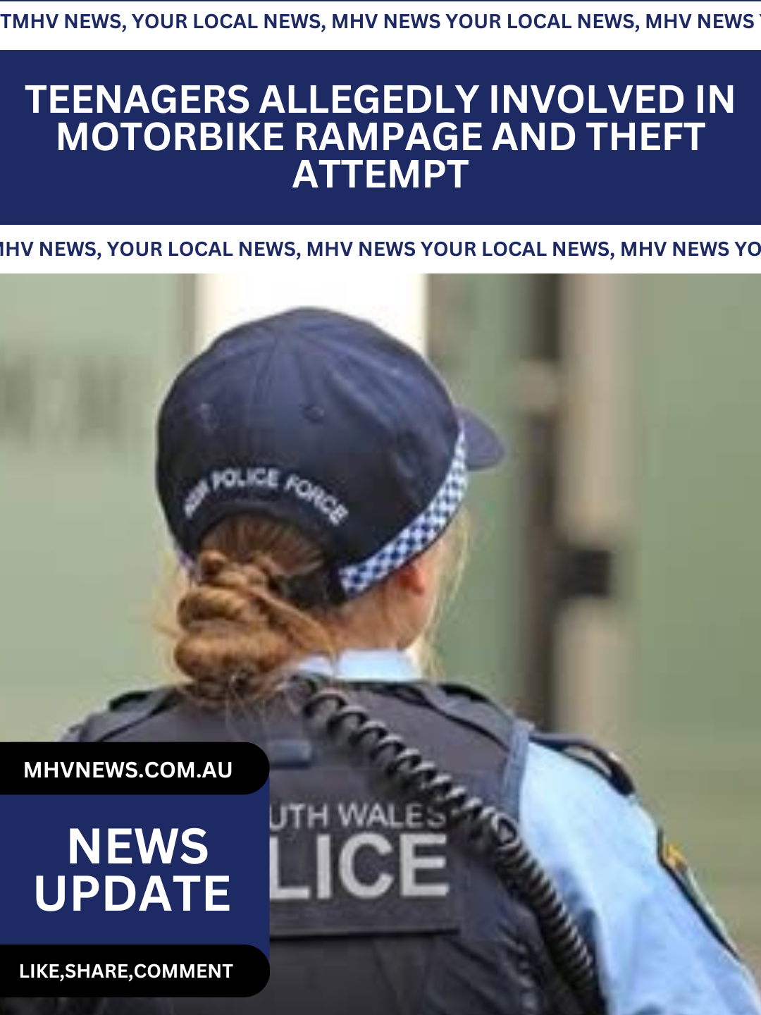 Read more about the article Teenagers Allegedly Involved in Motorbike Rampage and Theft Attempt