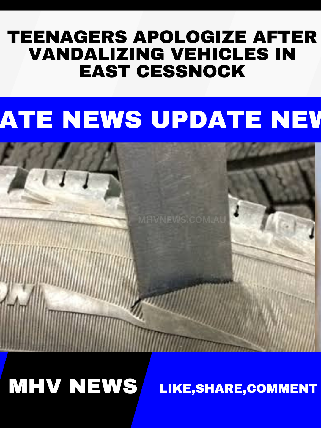 Read more about the article Teenagers Apologize After Vandalizing Vehicles in East Cessnock