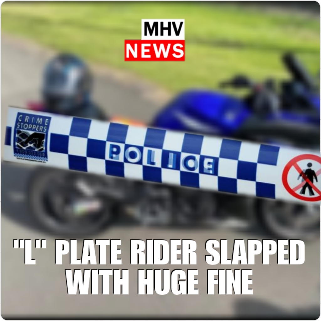 You are currently viewing “L” PLATE RIDER SLAPPED WITH HUGE FINE