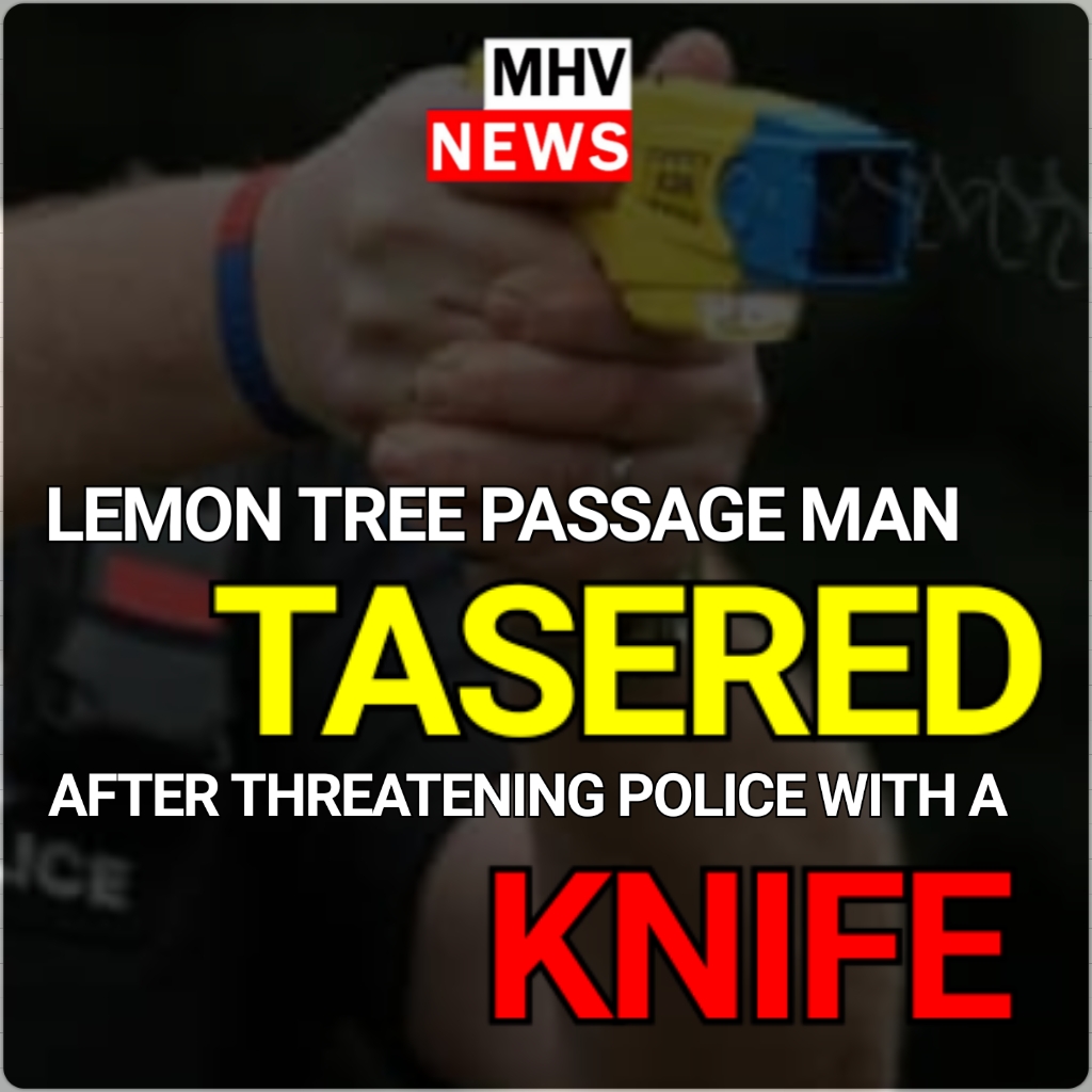 Read more about the article MAN TASERED AFTER THREATENING POLICE WITH A KNIFE