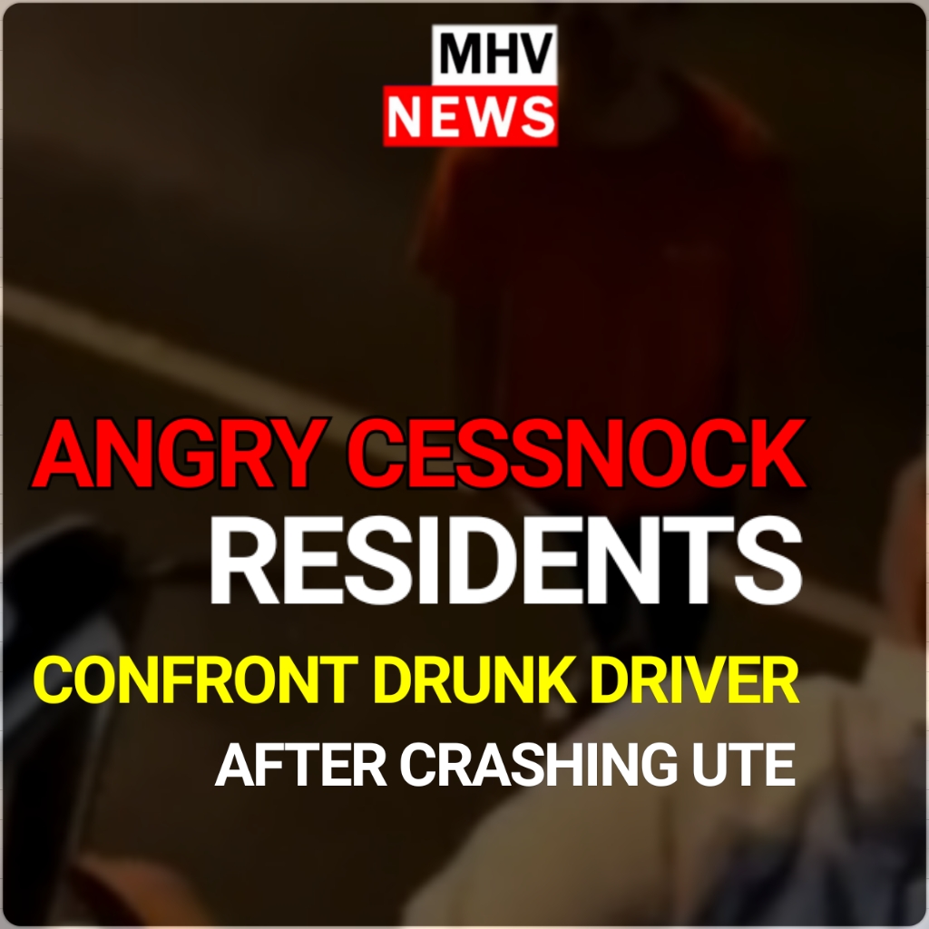 Read more about the article Angry Cessnock Residents Confront Drunk Driver After Crashing.