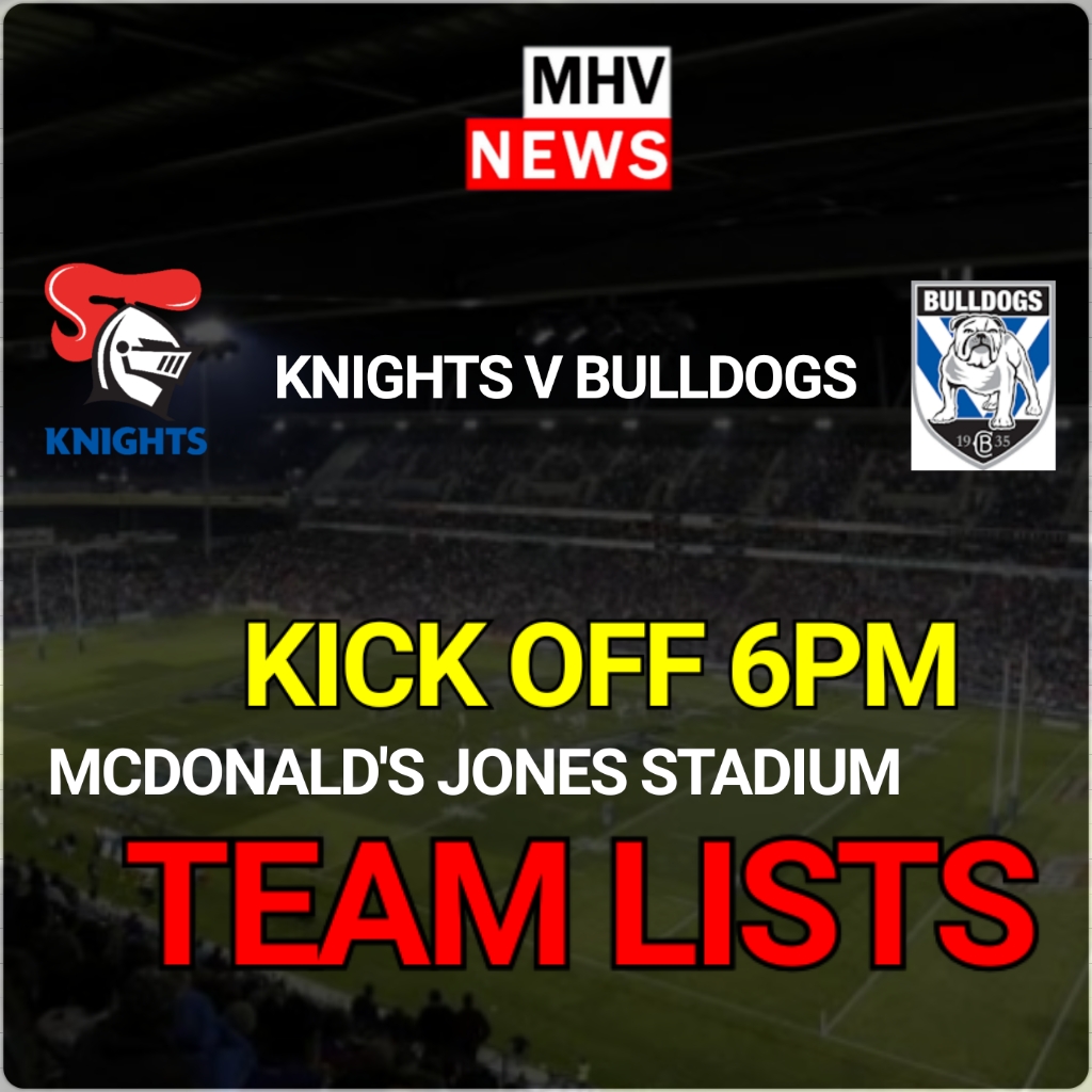 Read more about the article Knights V Bulldogs Round One Team Lists