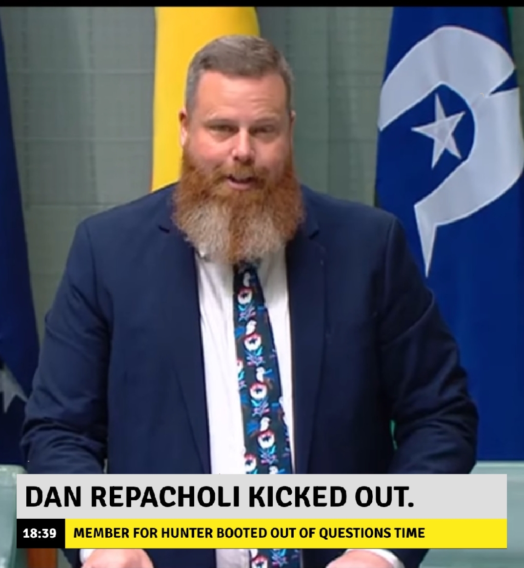 Read more about the article Member for Hunter Dan Repacholi booted by the speaker of the house