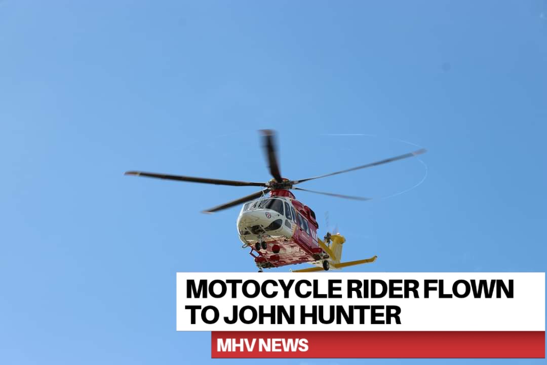 Read more about the article Motocycle rider air lifted to John Hunter