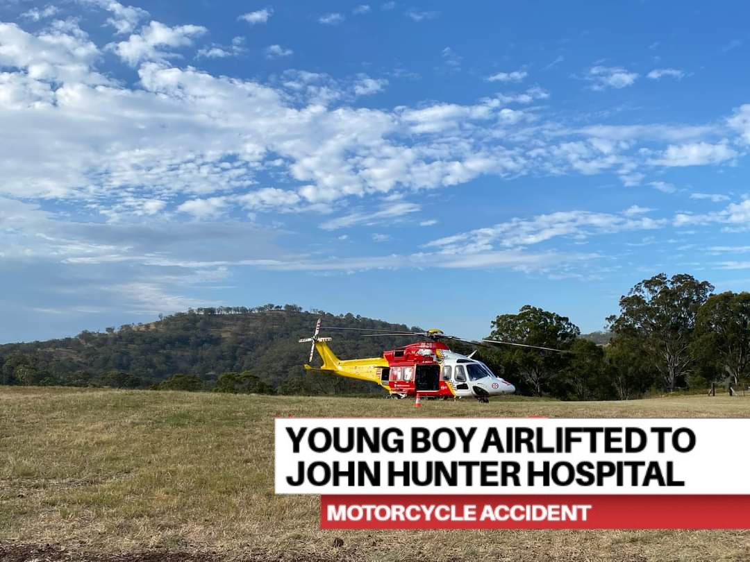 Read more about the article Young boy airlifted to John Hunter Hospital after motorcycle accident.