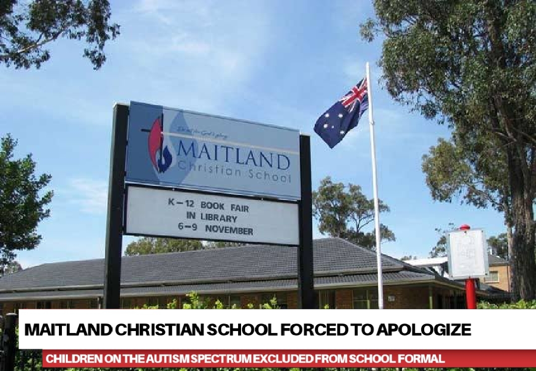 You are currently viewing Maitland Christian School apology not good enough.