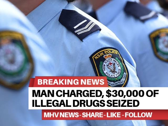 Read more about the article MAN CHARGED, $30,000 OF ILLEGAL DRUGS SEIZED