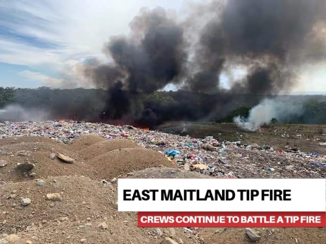 Read more about the article Crews battle tip fire – East Maitland.