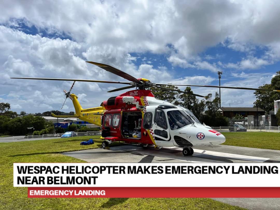 Read more about the article Wespac Helicopter makes emergency landing near Belmont
