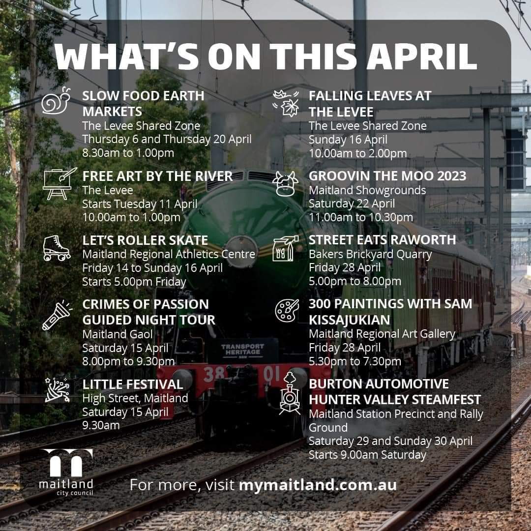 You are currently viewing What’s on in Maitland This April