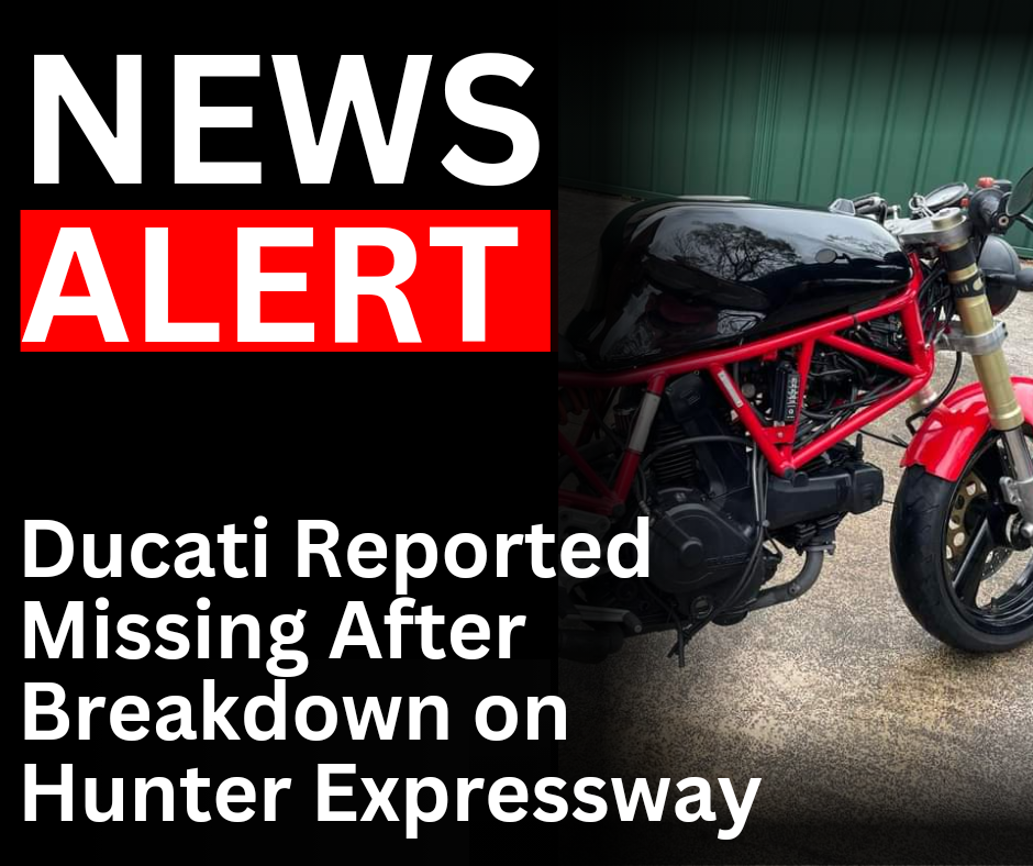 Read more about the article <strong>Ducati Reported Missing After Breakdown on Hunter Expressway</strong>