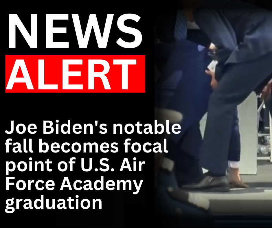 Read more about the article Joe Biden’s notable fall becomes focal point of U.S. Air Force Academy graduation