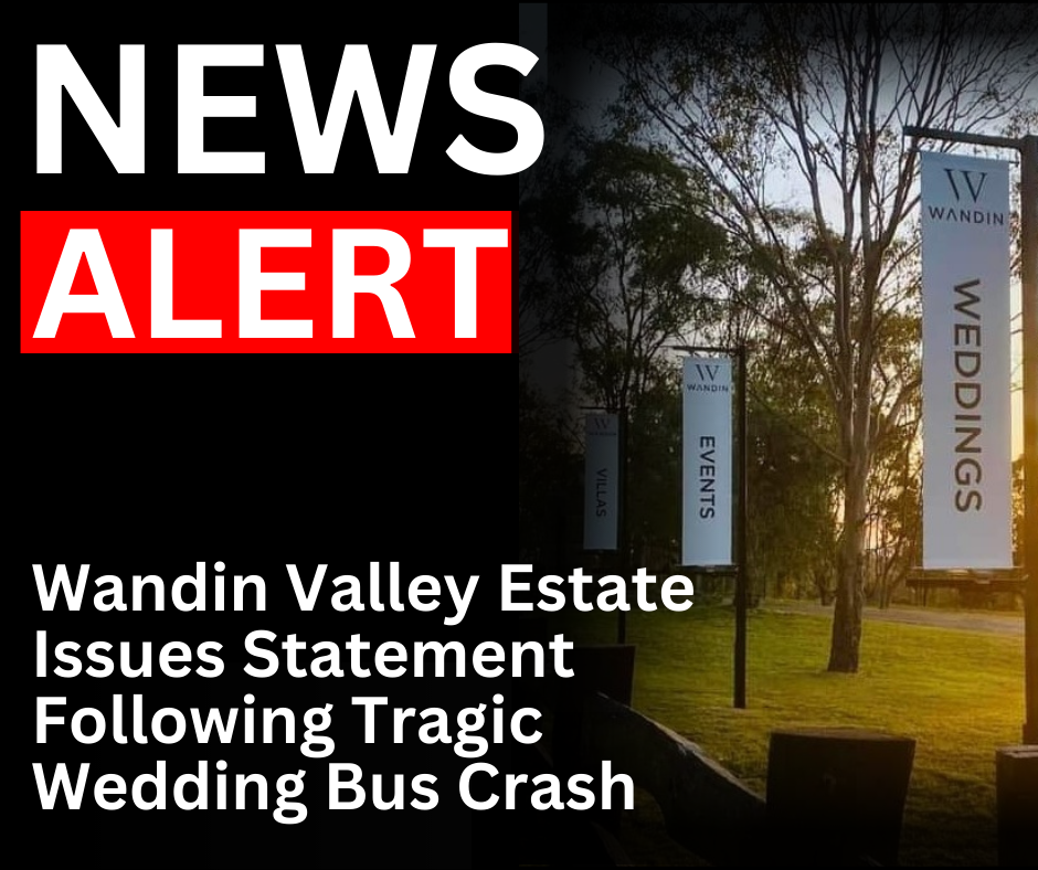Read more about the article <strong>News Alert: Wandin Valley Estate Issues Statement Following Tragic Wedding Bus Crash</strong>
