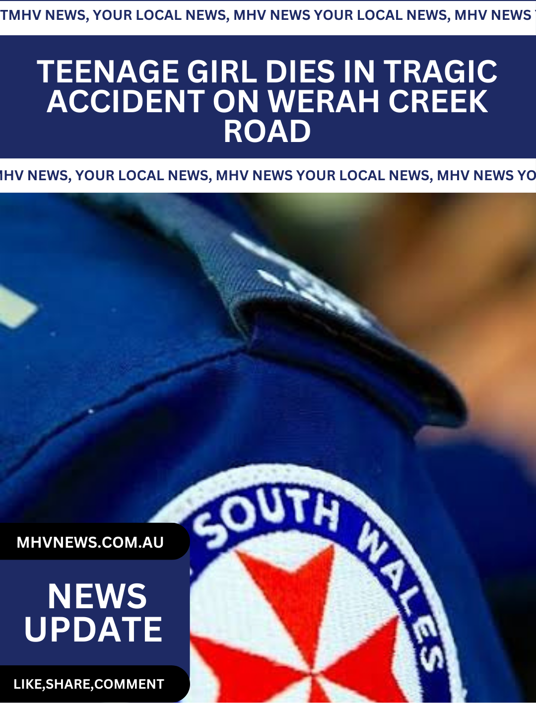 Read more about the article Teenage Girl Dies in Tragic Accident on Werah Creek Road
