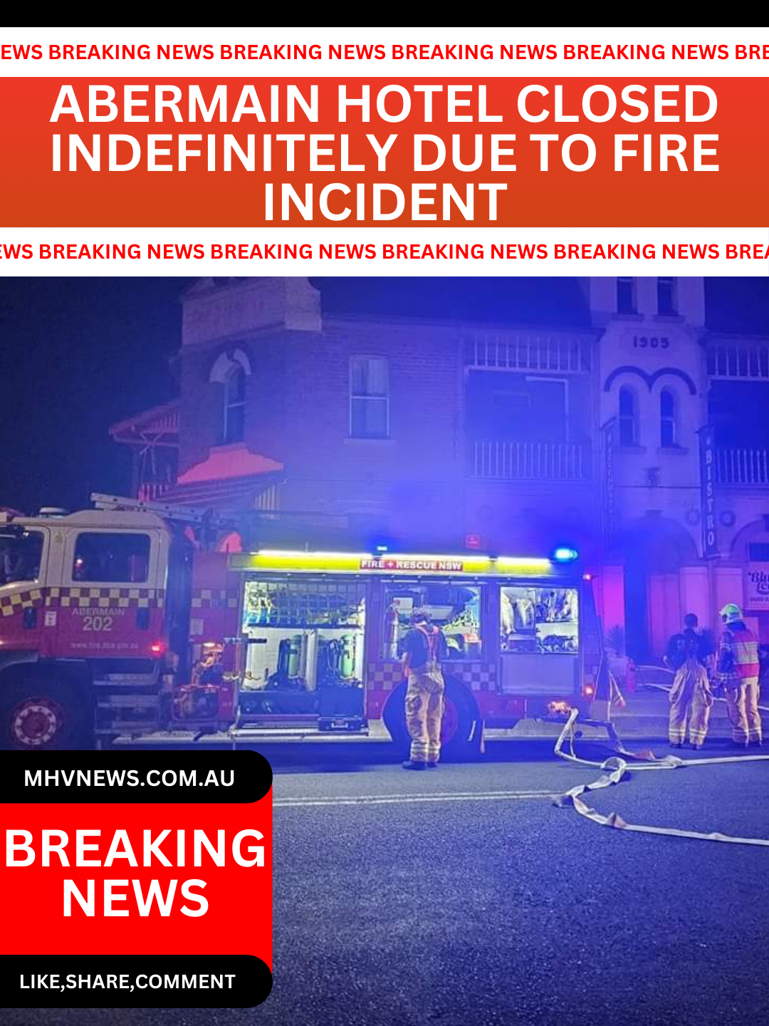 Read more about the article Breaking News: Abermain Hotel Closed Indefinitely Due to Fire Incident