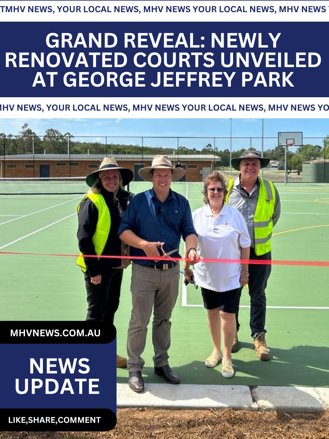 Read more about the article Grand Reveal: Newly Renovated Courts Unveiled at George Jeffrey Park