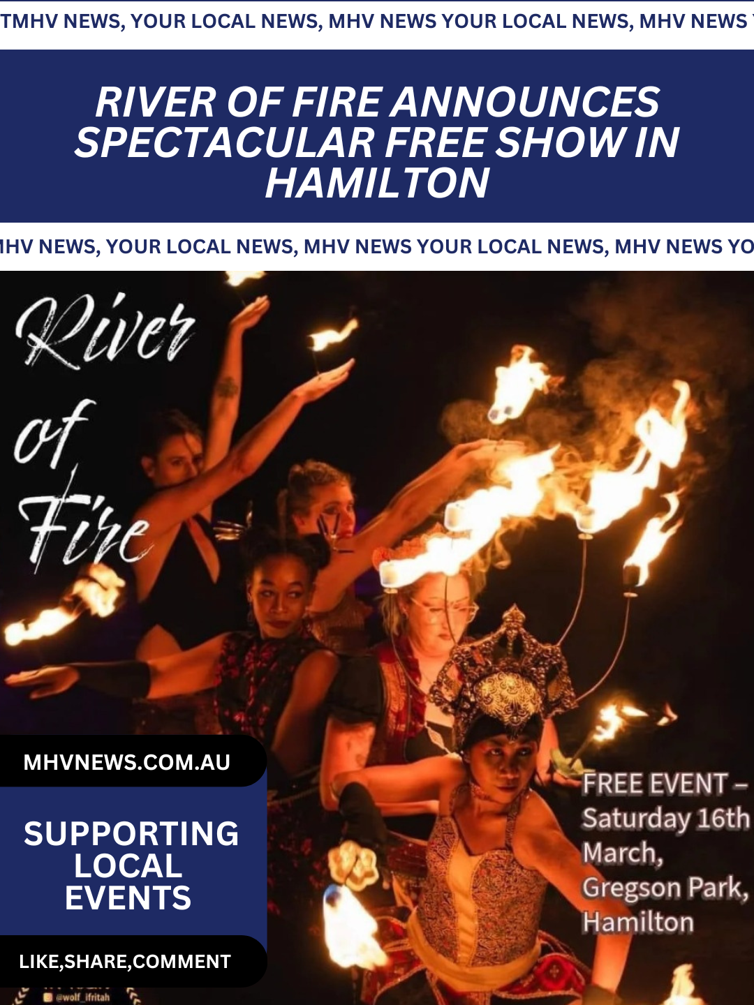 Read more about the article River of Fire Announces Spectacular Free Show in Hamilton