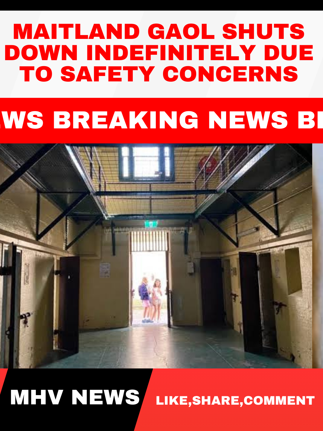 You are currently viewing Maitland Gaol Shuts Down Indefinitely Due to Safety Concerns