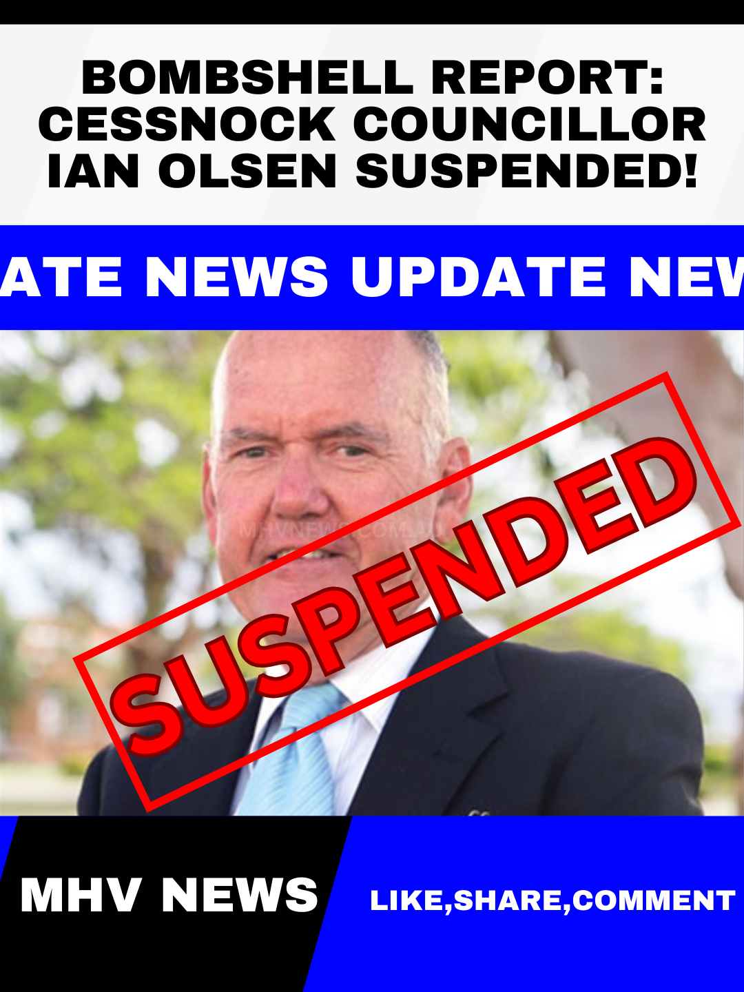 Read more about the article Bombshell Report: Cessnock Councillor Ian Olsen Suspended