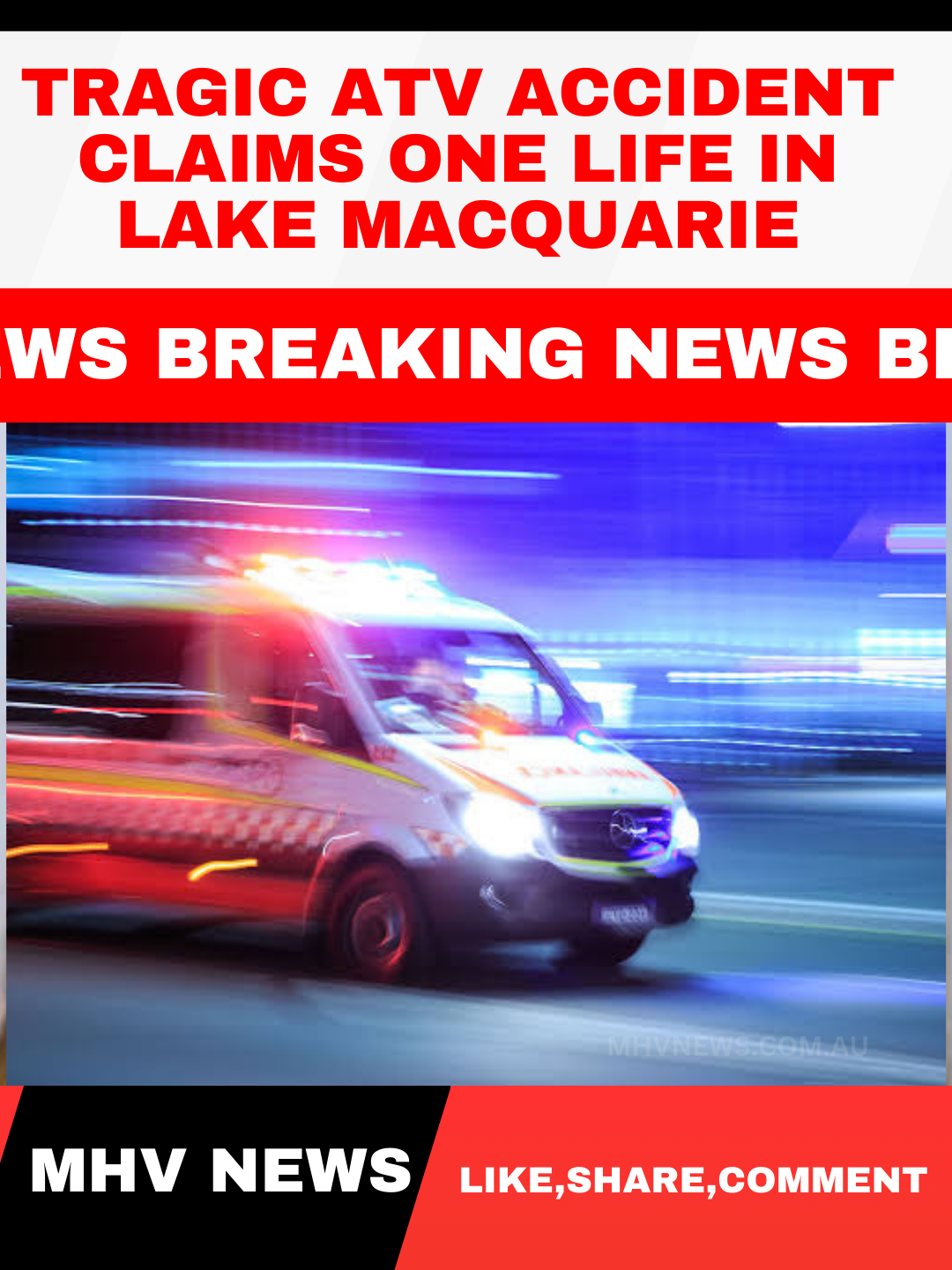 Read more about the article Breaking News Update: Tragic ATV Accident Claims One Life in Lake Macquarie Area