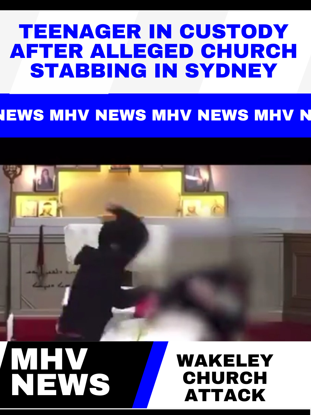 Read more about the article Teenager in Custody After Alleged Church Stabbing in Sydney