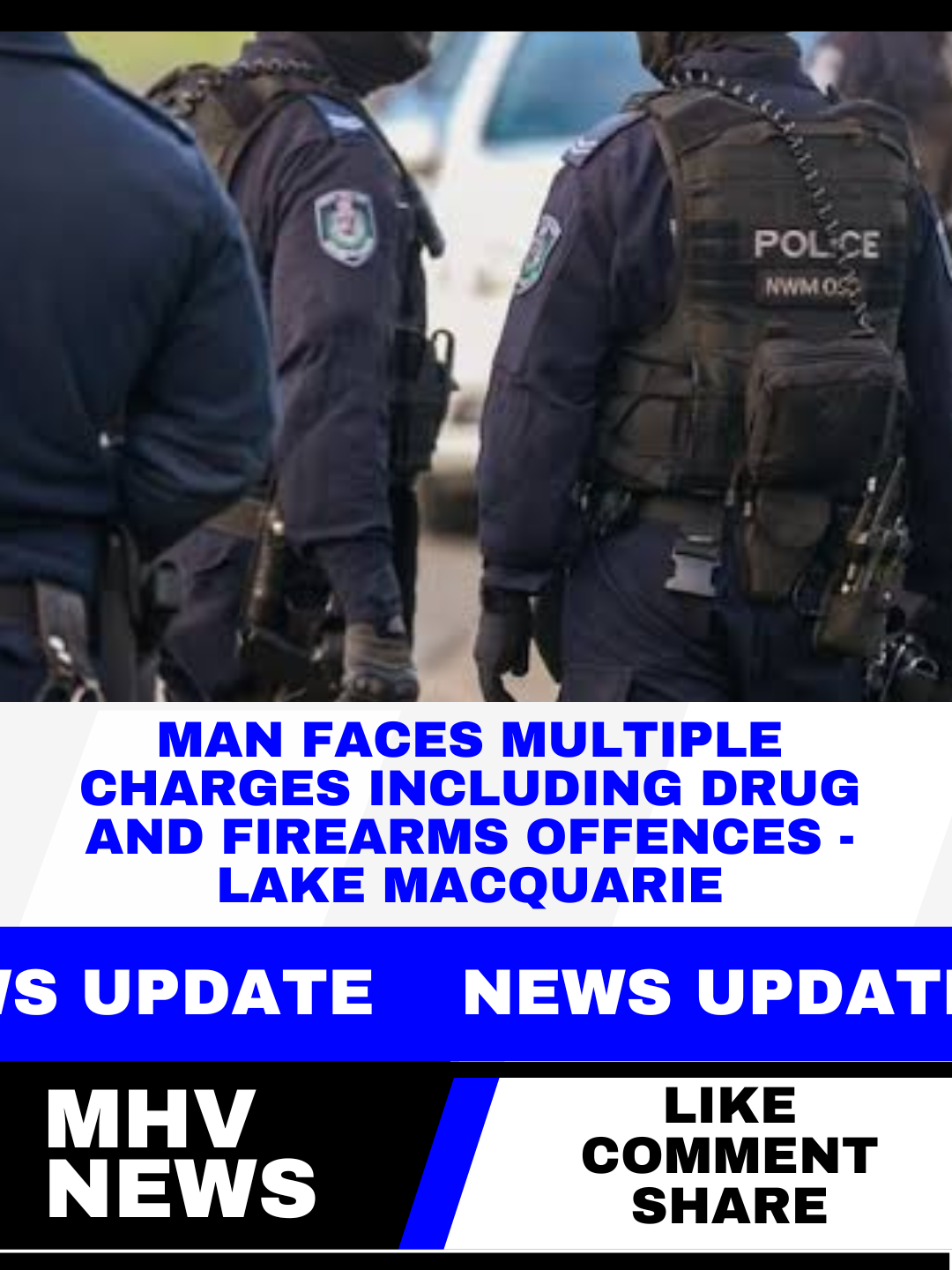Read more about the article Man Faces Multiple Charges Including Drug and Firearms Offences – Lake Macquarie
