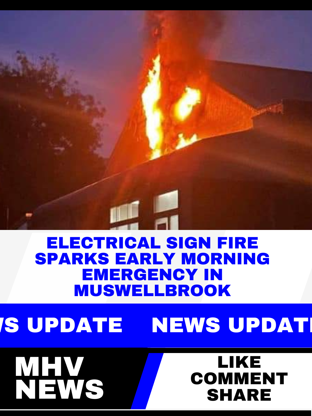 You are currently viewing Electrical Sign Fire Sparks Early Morning Emergency in Muswellbrook