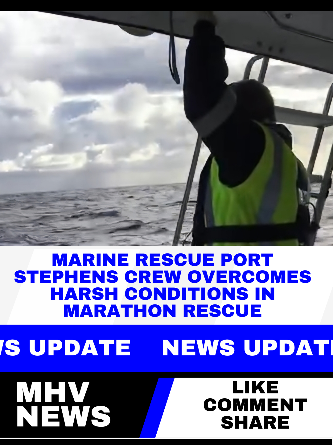 Read more about the article Marine Rescue Port Stephens Crew Overcomes Harsh Conditions in Marathon Rescue