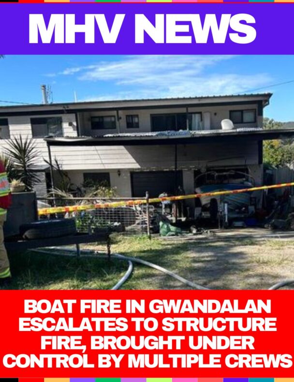 Boat Fire in Gwandalan Escalates to Structure Fire, Brought Under Control by Multiple Crews