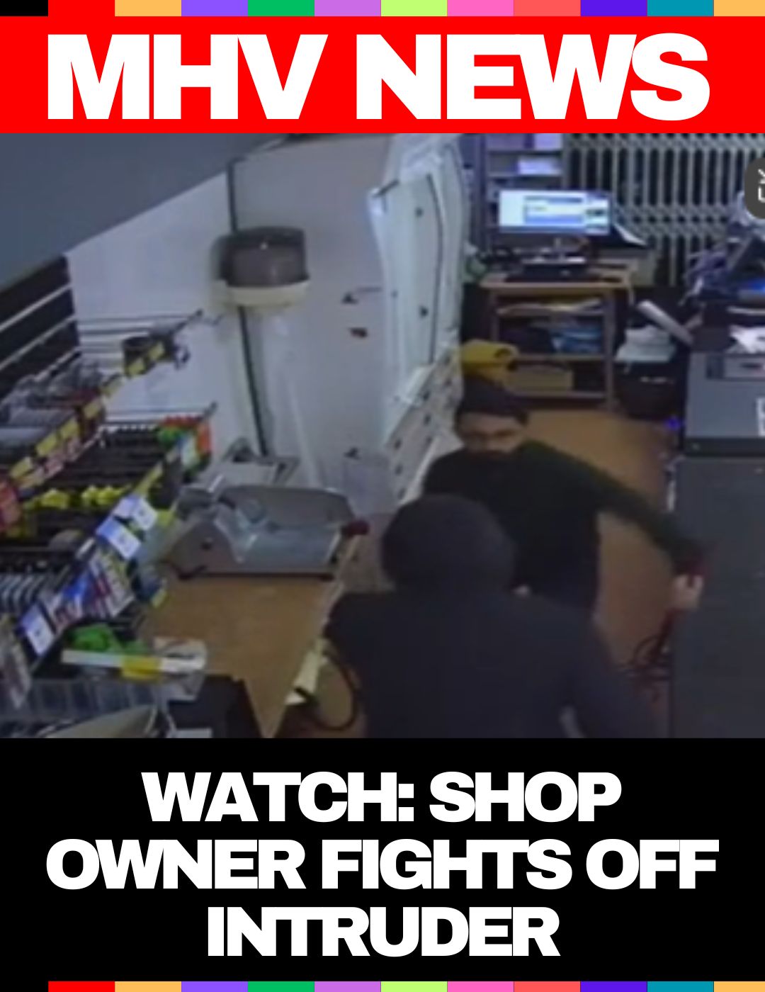 Shop Owner Fights Off Intruder