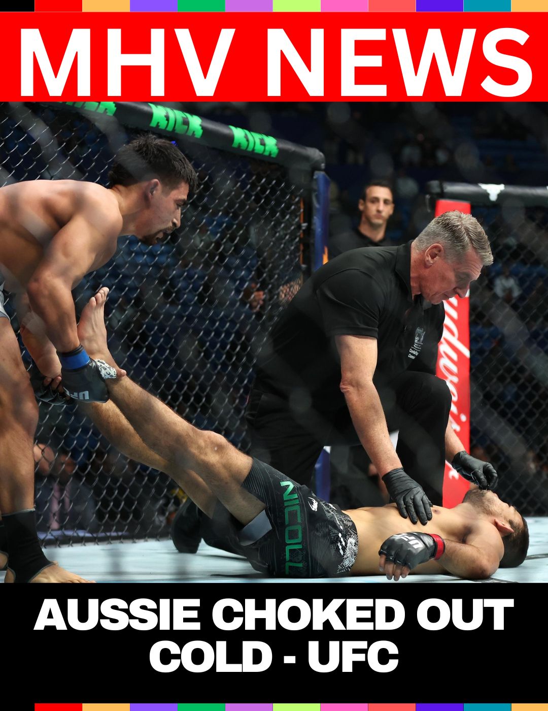 AUSSIE CHOKED OUT COLD - UFC