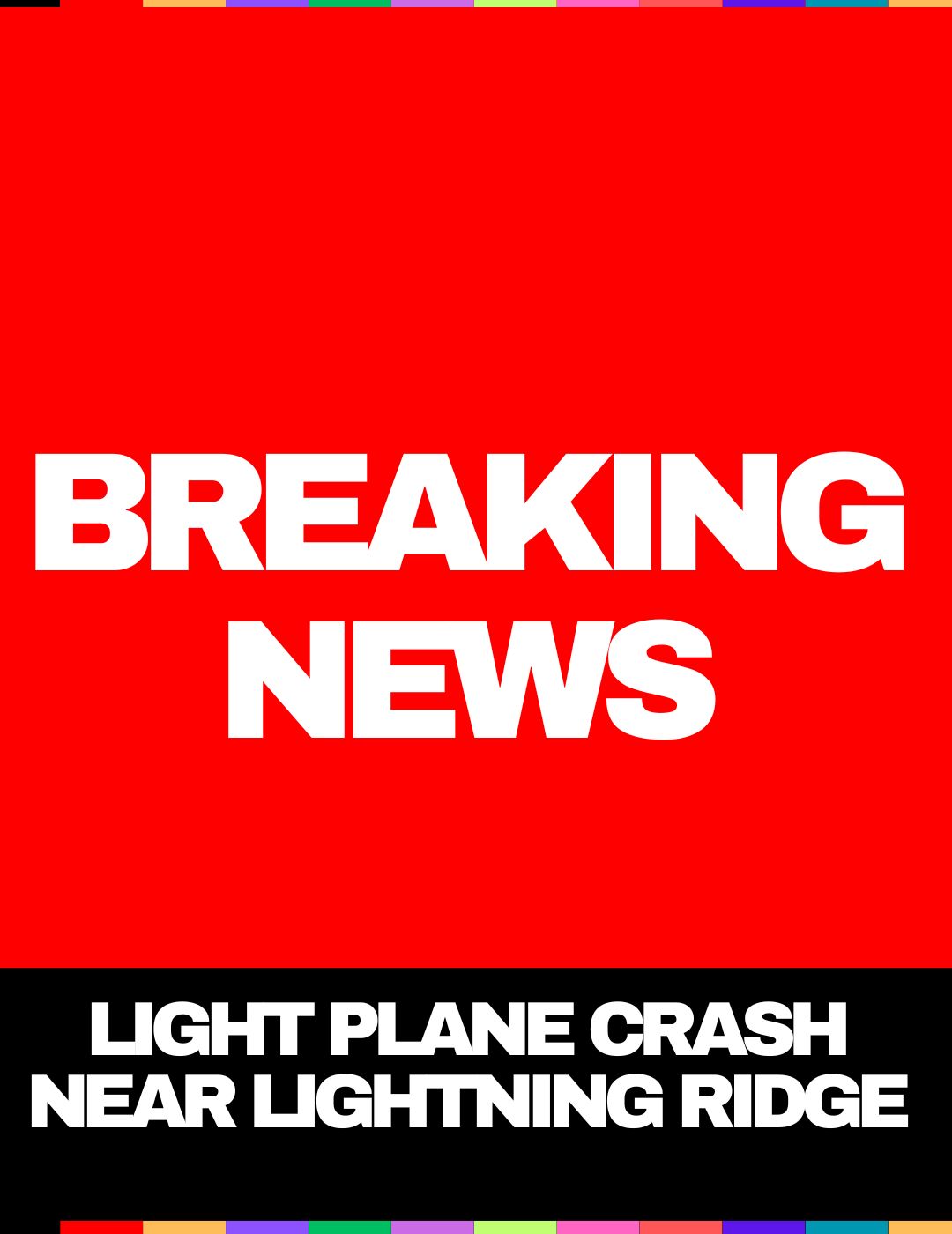 Light Plane Crash Near Lightning Ridge