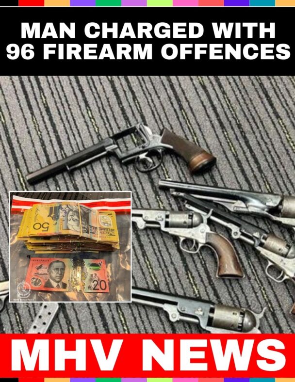 Man Charged with 96 Firearm Offences