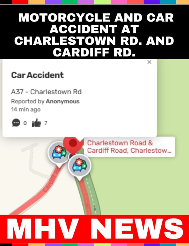 Motorcycle and Car Accident at Charlestown Rd. and Cardiff Rd.