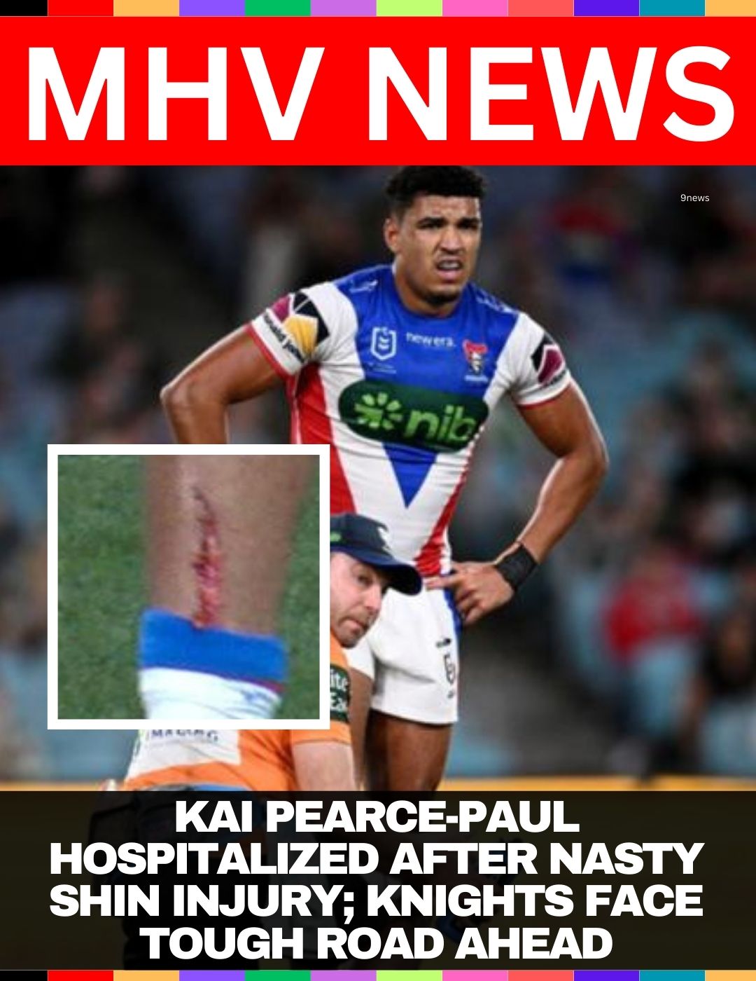 Kai Pearce-Paul Hospitalized After Nasty Shin Injury; Knights Face Tough Road Ahead